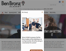 Tablet Screenshot of benbronzacademy.org